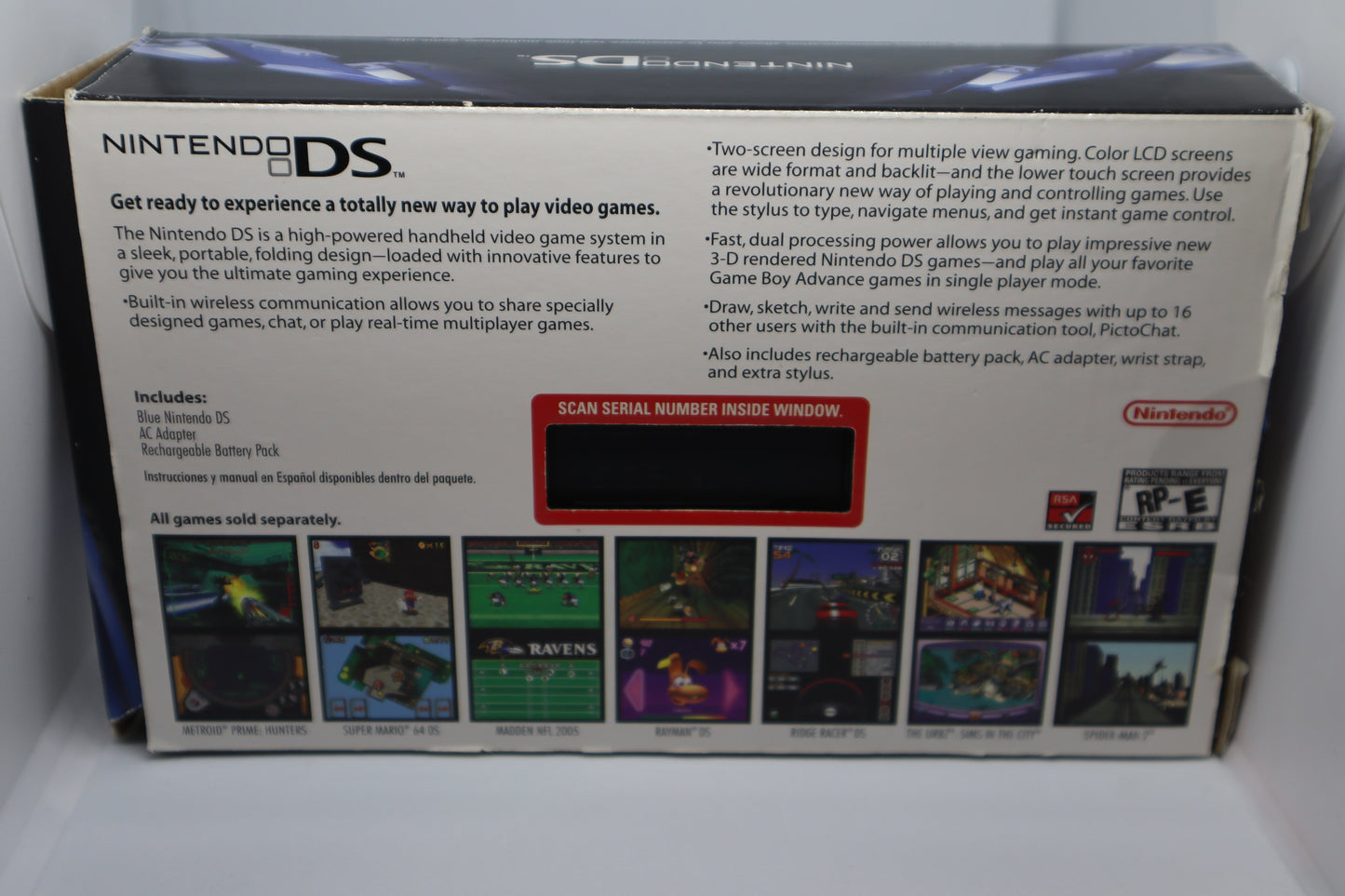 Blue DS Console - Nintendo DS [7076332798007]
