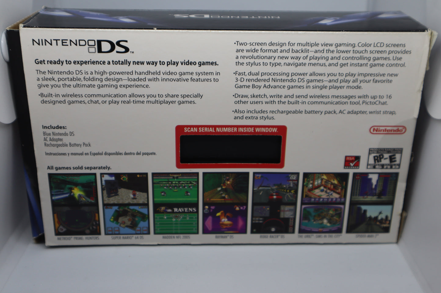 Blue DS Console - Nintendo DS [7076332798007]