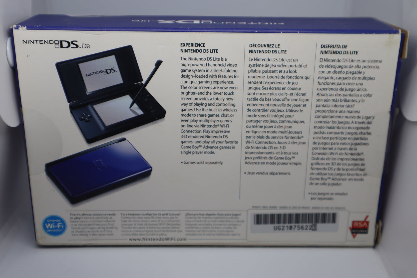 Cobalt & Black Nintendo DS Lite - Nintendo DS [7076337418295]