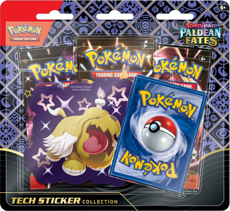 Paldean Fates 3 Pack Blister w/ Tech Sticker