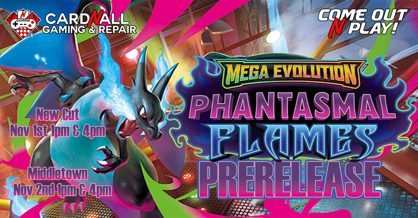 Pokemon Phantasmal Flames Prerelease Events