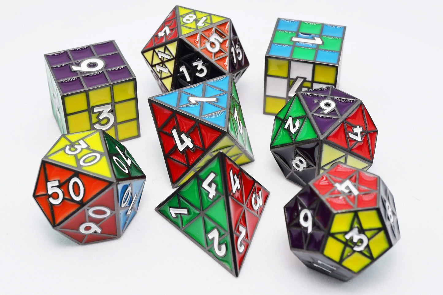 Foam Brain Games Metal Dice Set