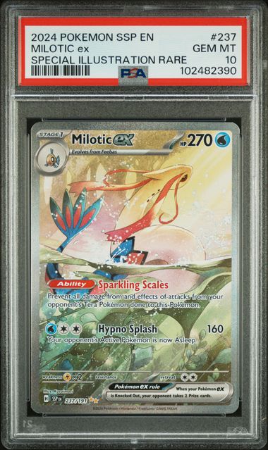 Milotic Ex PSA 10 237 Surging Sparks Special Illustration Rare