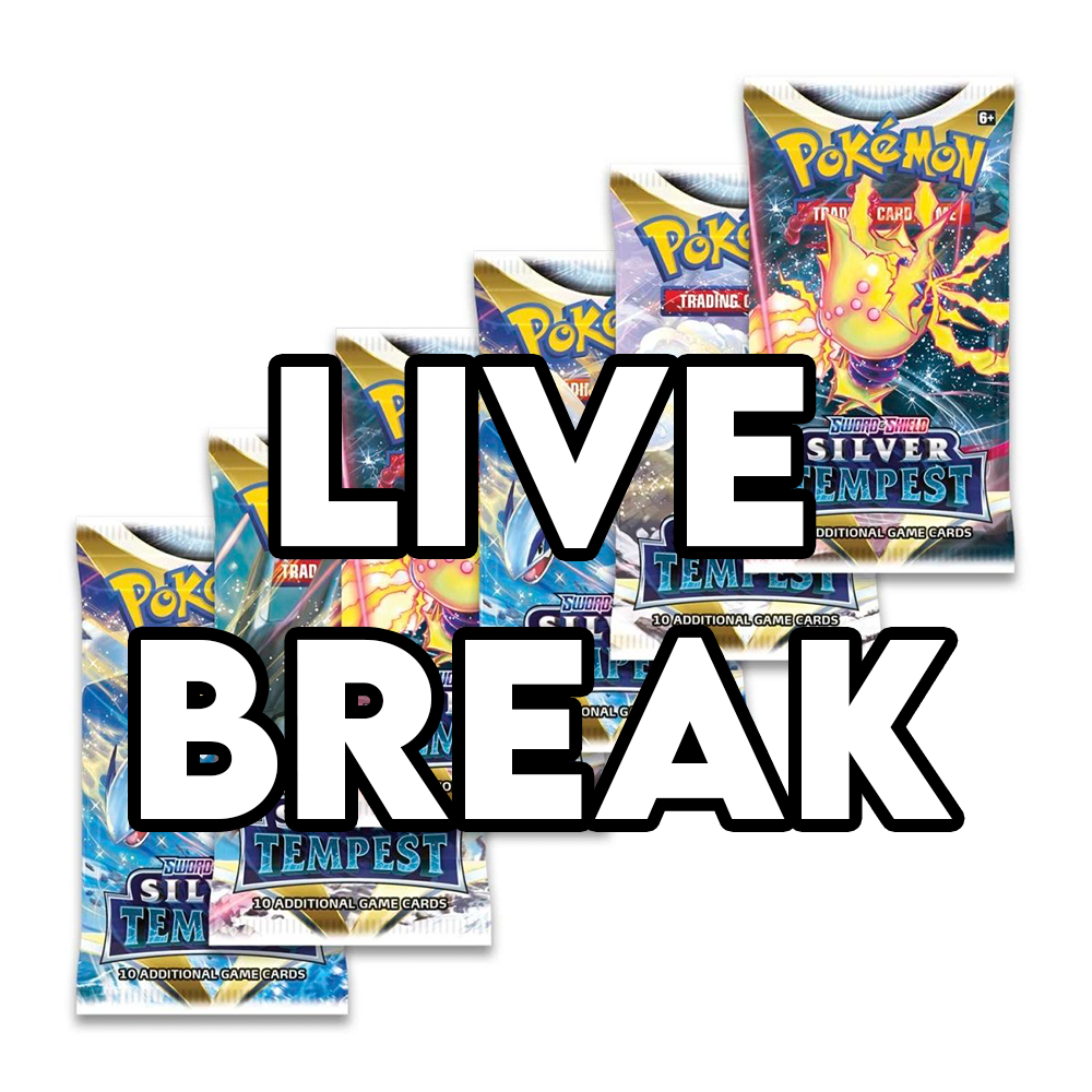 Live Break Six Silver Tempest Booster Packs