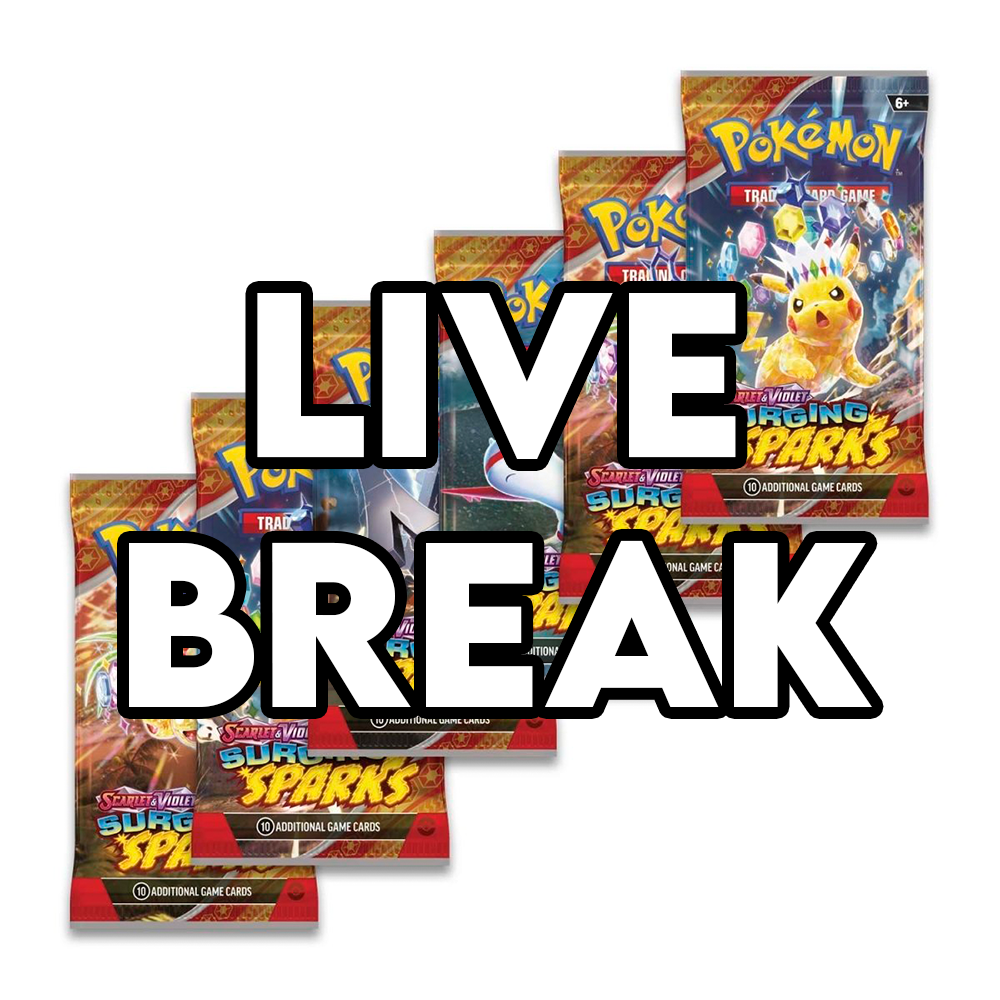 LIVE BREAK Pokemon Surging Sparks Six Booster Packs