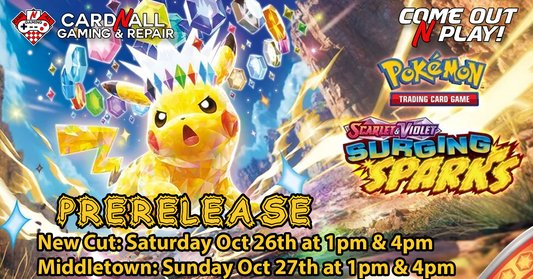 Pokemon Surging Sparks Prerelease Events