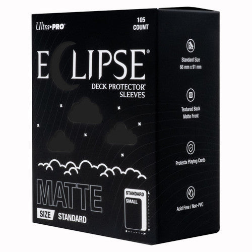 Ultra Pro Eclipse Matte Standard Size 100 ct Sleeves - Jet Black