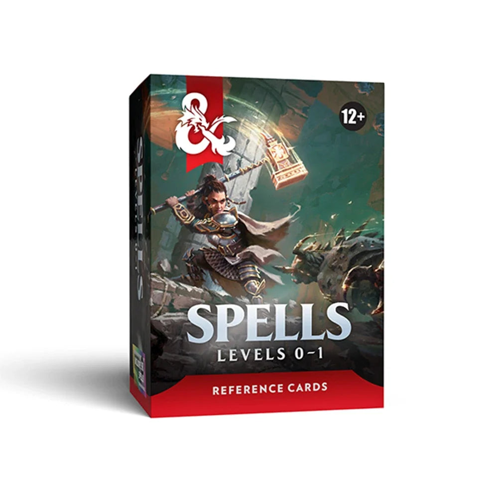 D&D Spells Levels 0 - 1 Reference Cards