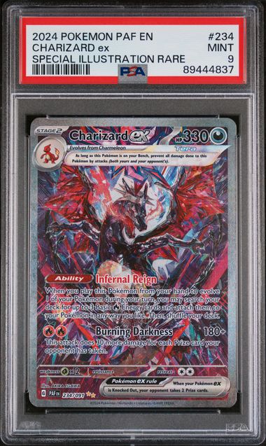 Charizard Ex PSA 9 234 Paldean Fates Special Illustration Rare