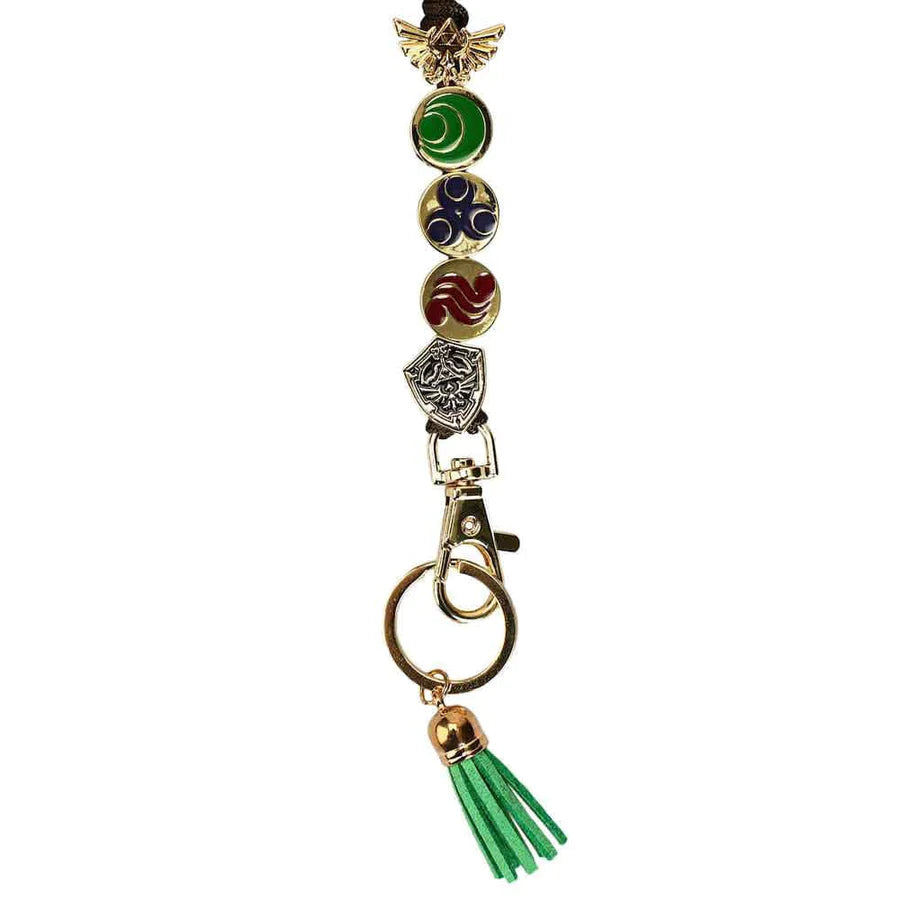 Zelda Icons Charm Beaded Lanyard