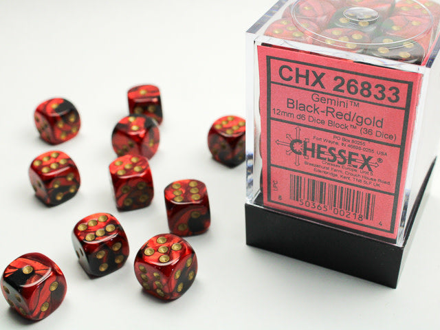 Chessex Gemini 12mm D6 36ct Dice Set