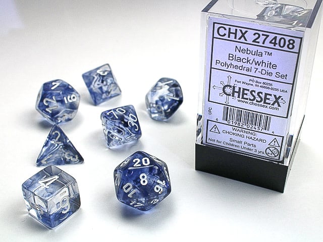 Chessex Nebula Polyhedral 7ct Dice Set