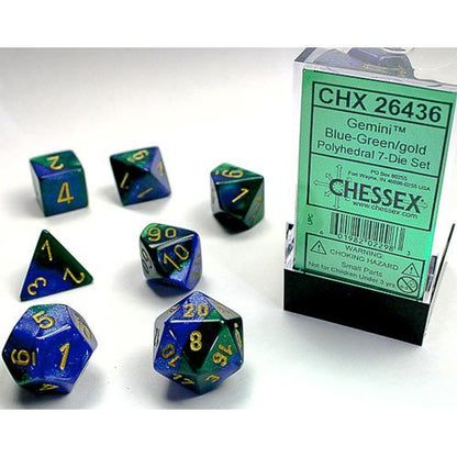 Chessex Gemini Polyhedral 7ct Dice Set
