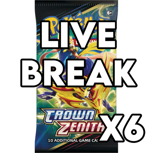 Live Break Six Crown Zenith Booster Packs