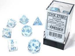 Chessex Borealis Polyhedral 7ct Dice Set