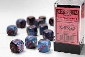 Chessex Gemini 16mm D6 12ct Dice Set