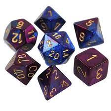 Chessex Gemini Polyhedral 7ct Dice Set