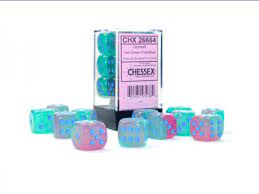 Chessex Gemini 16mm D6 12ct Dice Set