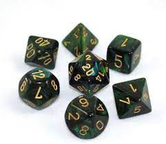 Chessex Scarab Polyhedral 7ct Dice Set