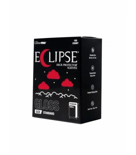 Ultra Pro Eclipse Gloss Standard Size 100 ct Sleeves - Apple Red
