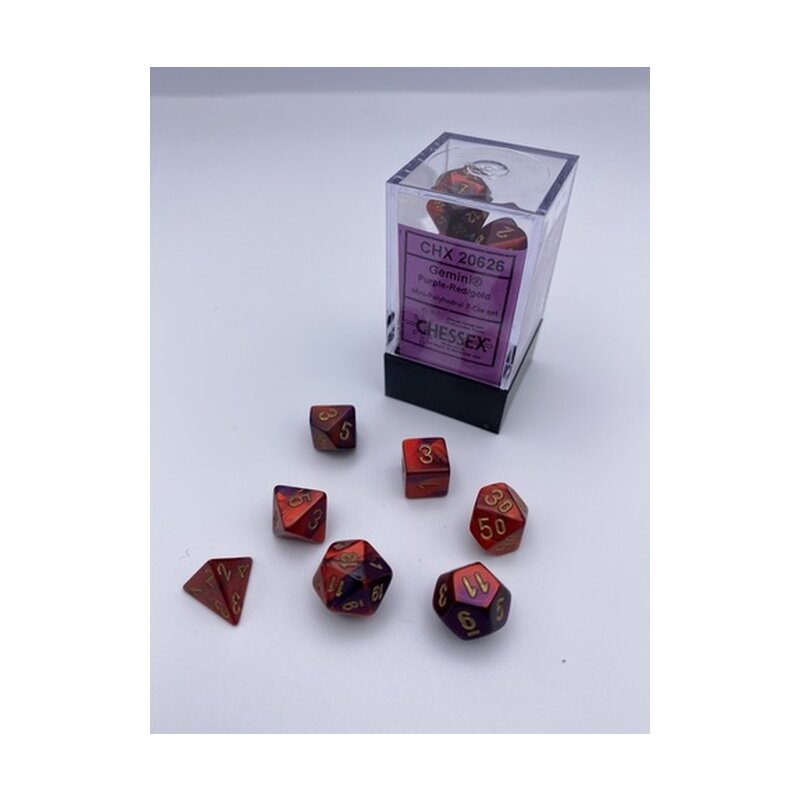 Chessex Mini Gemini Polyhedral 7ct Dice Set