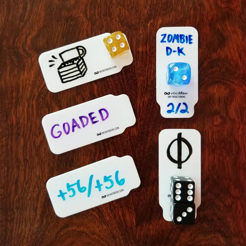 Infinitokens Wet/Dry Erase Tags - 10 Pack