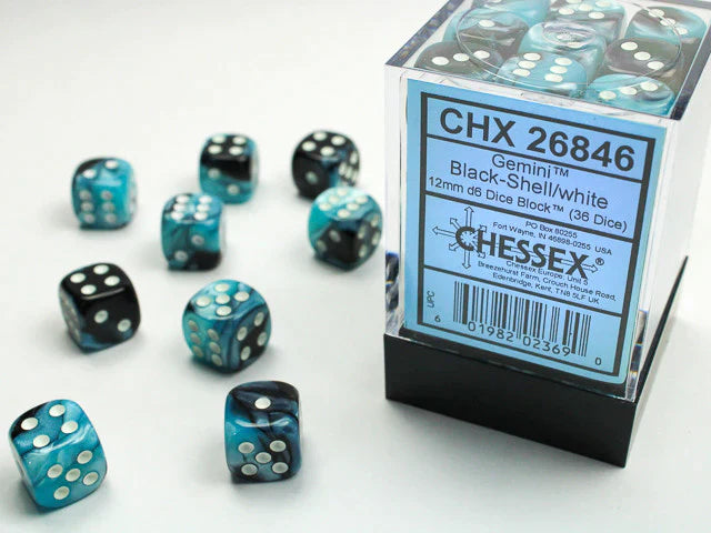 Chessex Gemini 12mm D6 36ct Dice Set