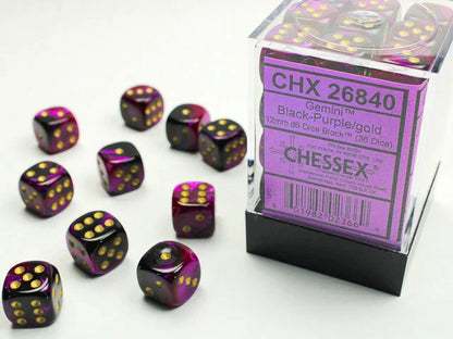 Chessex Gemini 12mm D6 36ct Dice Set