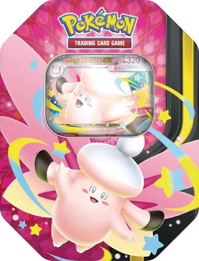 Pokemon Mega Moonlit Tin - Mega Clefable ex