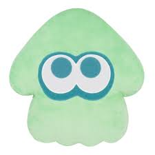 Splatoon Light Blue Squid Cushion 14" Plush