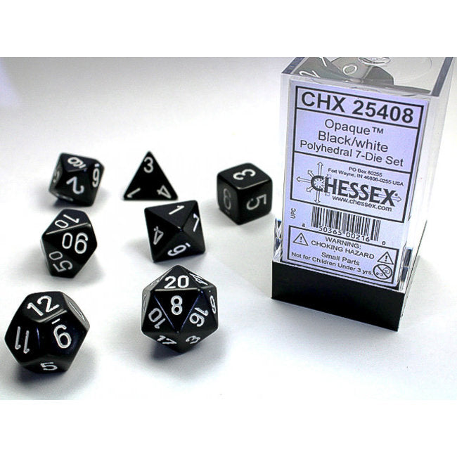 Chessex Opaque Polyhedral 7ct Dice Set