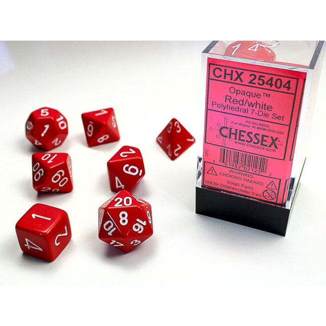 Chessex Opaque Polyhedral 7ct Dice Set