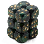 Chessex Scarab 16mm D6 12ct Dice Set