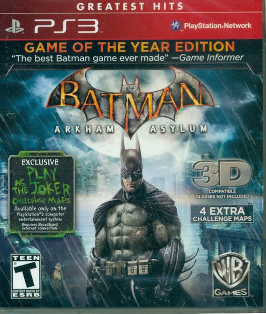 Batman: Arkham Asylum [Game of the Year Greatest Hits] - Playstation 3