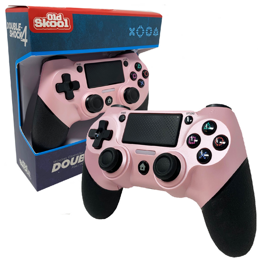 Old Skool Pink Double-Shock 4 Wireless Controller