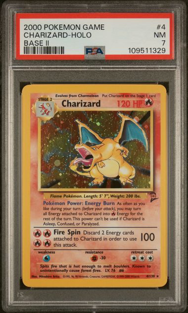 Charizard PSA 7 4 Base Set 2 Holofoil