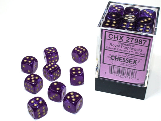 Chessex Borealis 12mm D6 36ct Dice Set