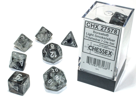 Chessex Borealis Polyhedral 7ct Dice Set