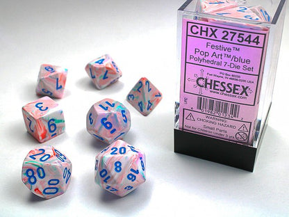 Chessex Festive Polyhedral 7ct Dice Set