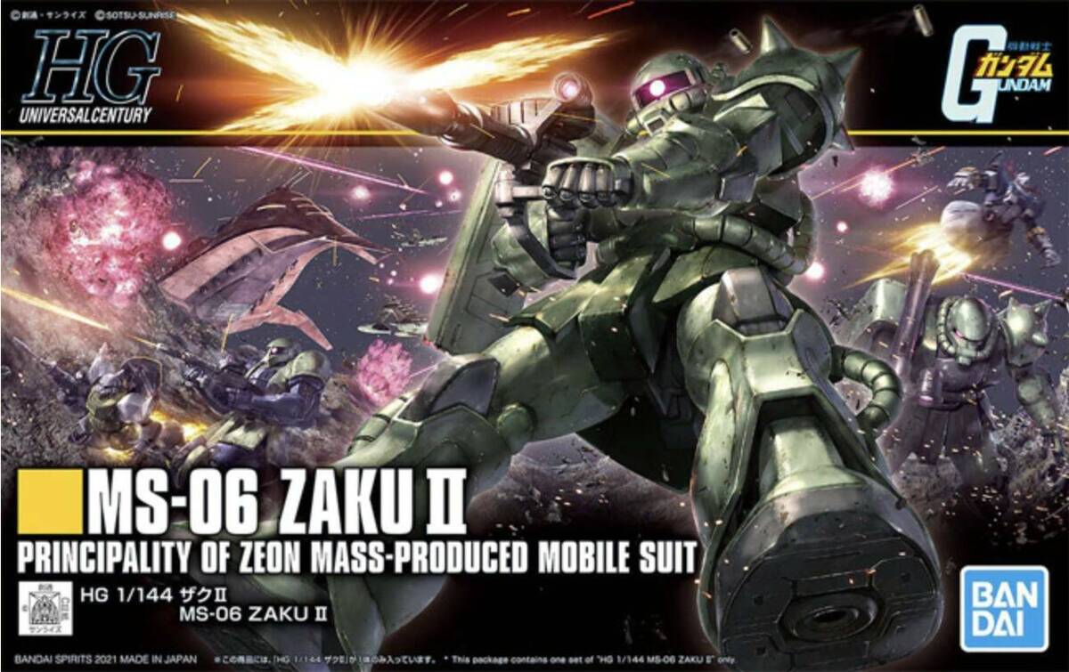 MS-06 Zaku II HG Model Kit