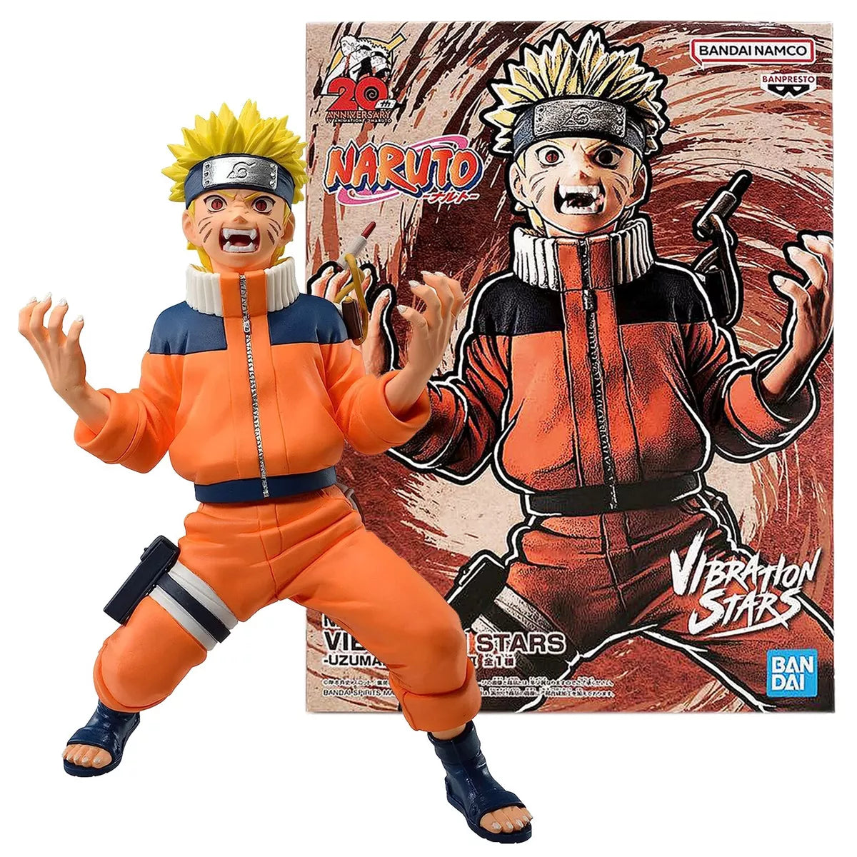 Uzumaki Naruto II 20th Anniversary Vibration Stars Figure