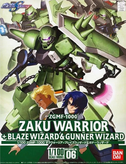 ZGMF-1000 Zaku Warrior + Blaze Wizard & Gunner Wizard Model