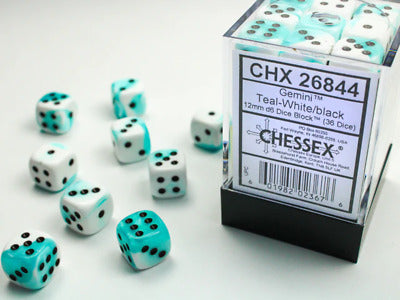 Chessex Gemini 12mm D6 36ct Dice Set