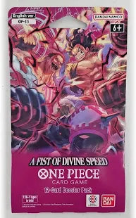 One Piece A fist of Divine Speed Sleeved Booster Pack
