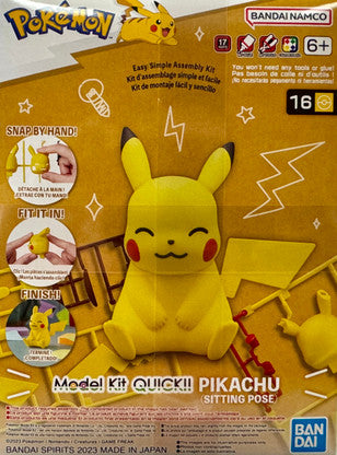 Pikachu (Sitting Pose) Pokemon Model Kit