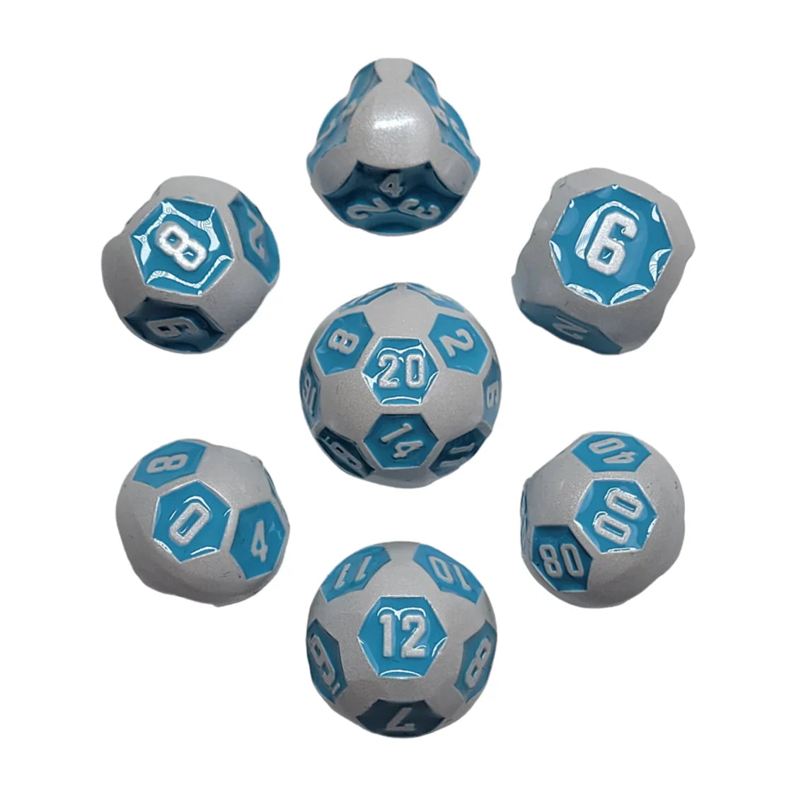 Sky Bot Metal Dice Set Forged Gaming