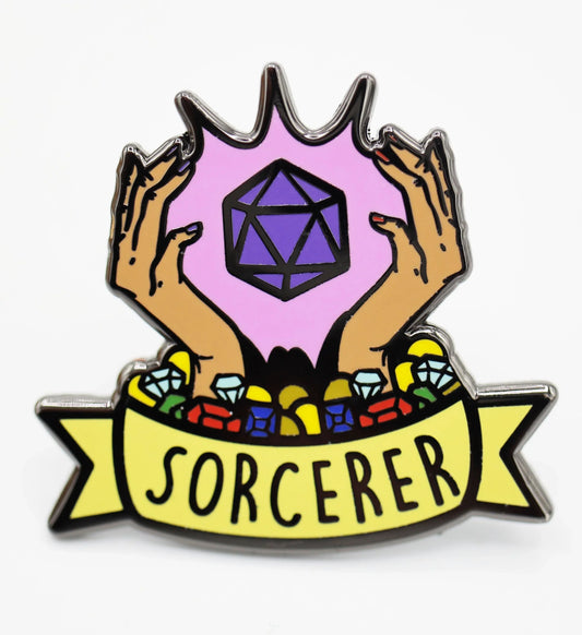 D&D Themed Enamel Pins - Sorcerer