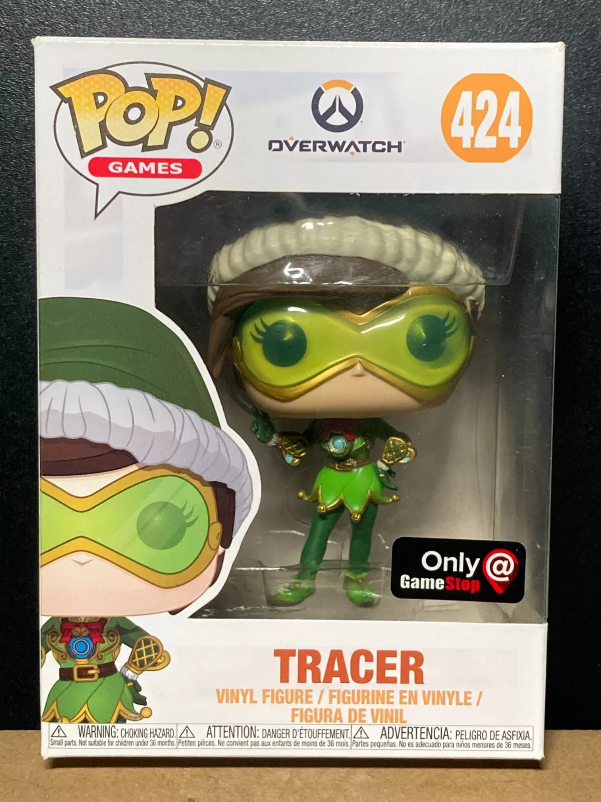 Funko Pop! Overwatch: Tracer (Elf) - GameStop Exclusive #424 Vinyl Figure H03